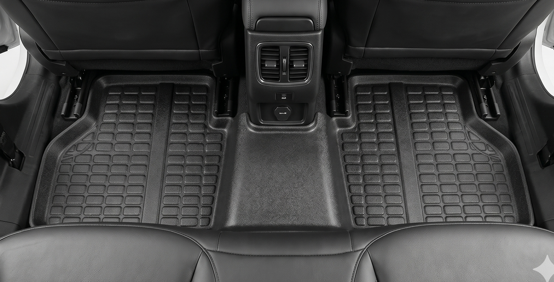 Interior de carro com tapete Elri sob medida instalado